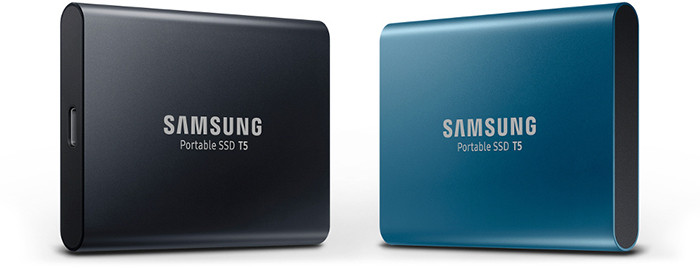Миниатюрные SSD-накопители Samsung T5 записывают данные со скоростью до 540 Мб/с 