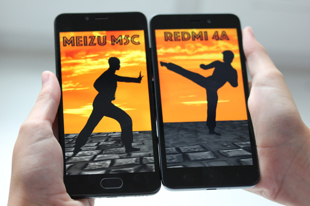 сравнение смартфонов Xiaomi Redmi 4A и Meizu M5c