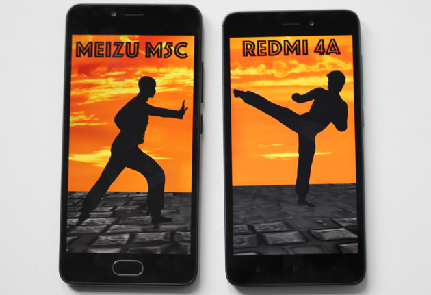 сравнение смартфонов Xiaomi Redmi 4A и Meizu M5c