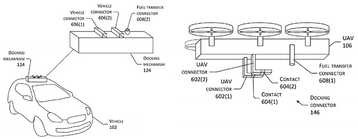 В Amazon придумали систему зарядки электромобилей с помощью дронов  