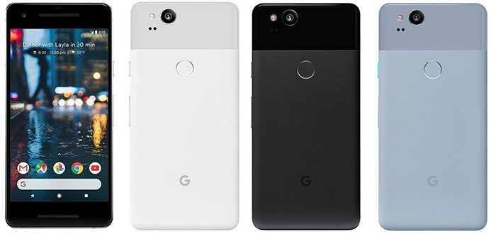 Google представляет смартфоны Pixel 2 с OLED-экранами и чувствительными корпусами