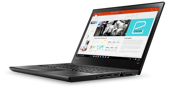 В России представлен ноутбук бизнес-класса Lenovo ThinkPad A475 с процессором AMD Pro