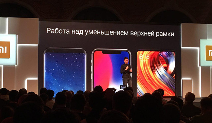 В России представлен безрамочный смартфон Xiaomi Mi Mix 2 с керамической задней панелью