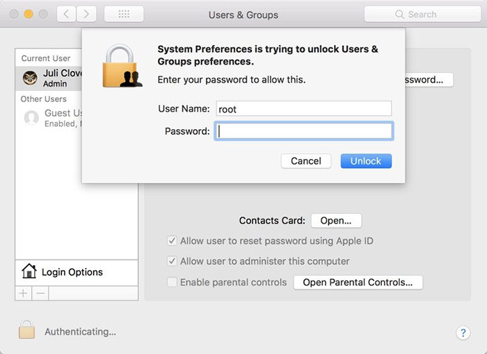 Баг в macOS High Sierra позволяет получить права суперпользователя без пароля