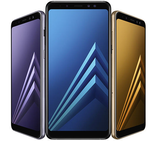 Samsung представляет стеклянные смартфоны Galaxy A8 и Galaxy A8+ с двойными фронтальными камерами