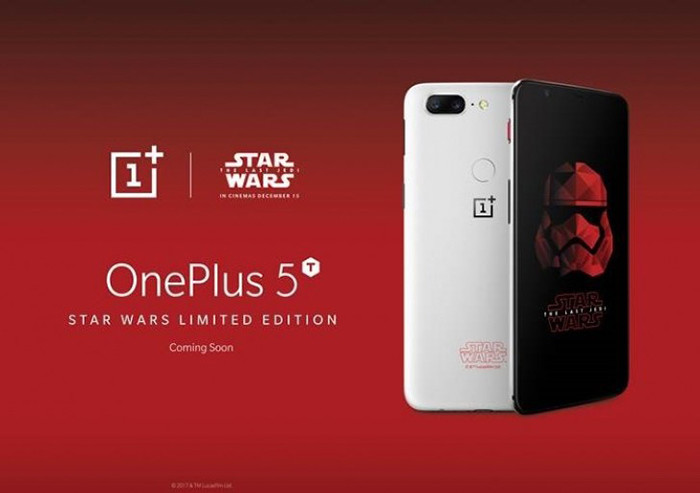 OnePlus выпустит спецверсию «бюджетного флагмана» OnePlus 5T в честь «Звездный войн»