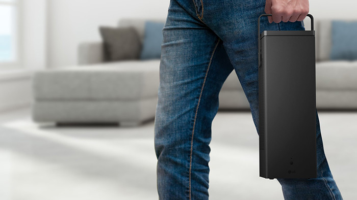 CES 2018. 4K-проектор LG HU80K в вертикальном форм-факторе картинка CES 2018. 4K-проектор LG HU80K в вертикальном форм-факторе