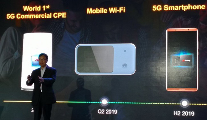 Huawei назвала сроки появления первых смартфонов для сетей 5G