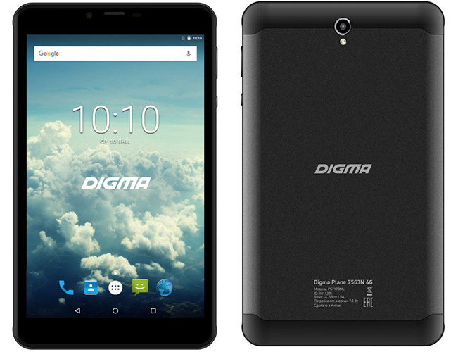Бюджетный планшет Digma Plane 7563N 4G получил LTE-модем и экран с покрытием из изогнутого стекла 