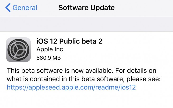 Apple выпустила новую публичную бета-версию iOS 12