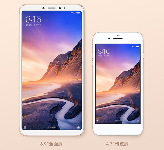 Xiaomi анонсировала огромный 6,9-дюймовый смартфон Mi Max 3 с батареей на 5500 мАч