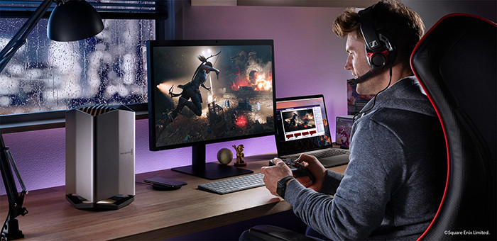 Apple и Blackmagic представили новый аксессуар для MacBook Pro. Он может сделать ноутбуки в восемь раз мощнее картинка Apple и Blackmagic создали внешнюю графическую док-станцию для MacBook Pro. Она сделает ноутбуки в восемь раз мощнее