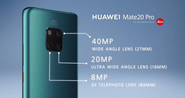 Huawei представила смартфоны Mate 20 с кучей новых технологий и необычных решений 