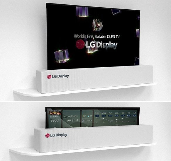 LG готовится начать продажи гибкого телевизора, способного свариваться в рулон
