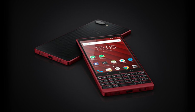 MWC 2019. Смартфон BlackBerry Key2 с QWERTY-клавиатурой получил красную версию