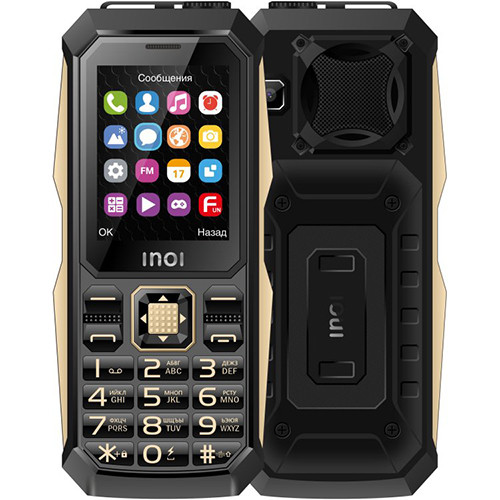 Кнопочный телефон Inoi 246Z поддерживает три SIM-карты и может работать до двух месяцев