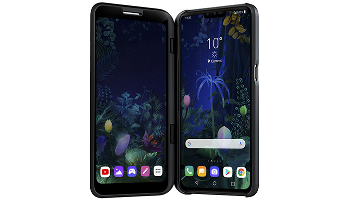MWC 2019. Смартфон LG V50 ThinQ 5G может быть как обычным, так и раскладным двуэкранным