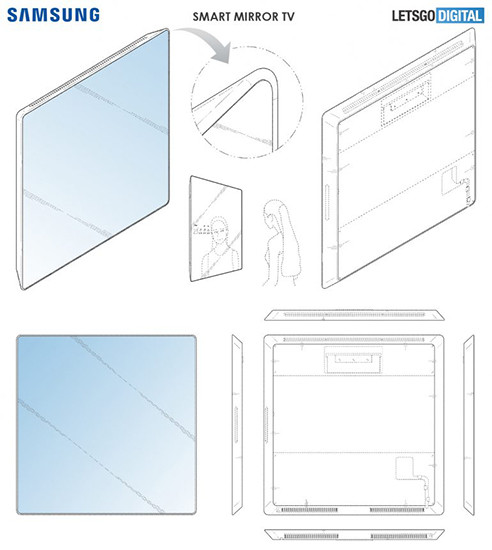 Samsung решила скрестить телевизор, планшет и зеркало картинка Samsung решила скрестить телевизор, планшет и зеркало