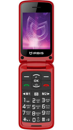 Премьера: В России представили раскладной кнопочный телефон Irbis SF71 с большим экраном