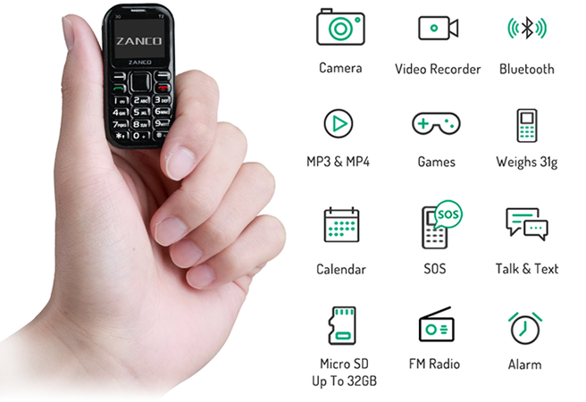 Выпущена новая и очень крутая версия самого маленького мобильного телефона в мире картинка Выпущена новая и очень крутая версия самого маленького мобильного телефона в мире