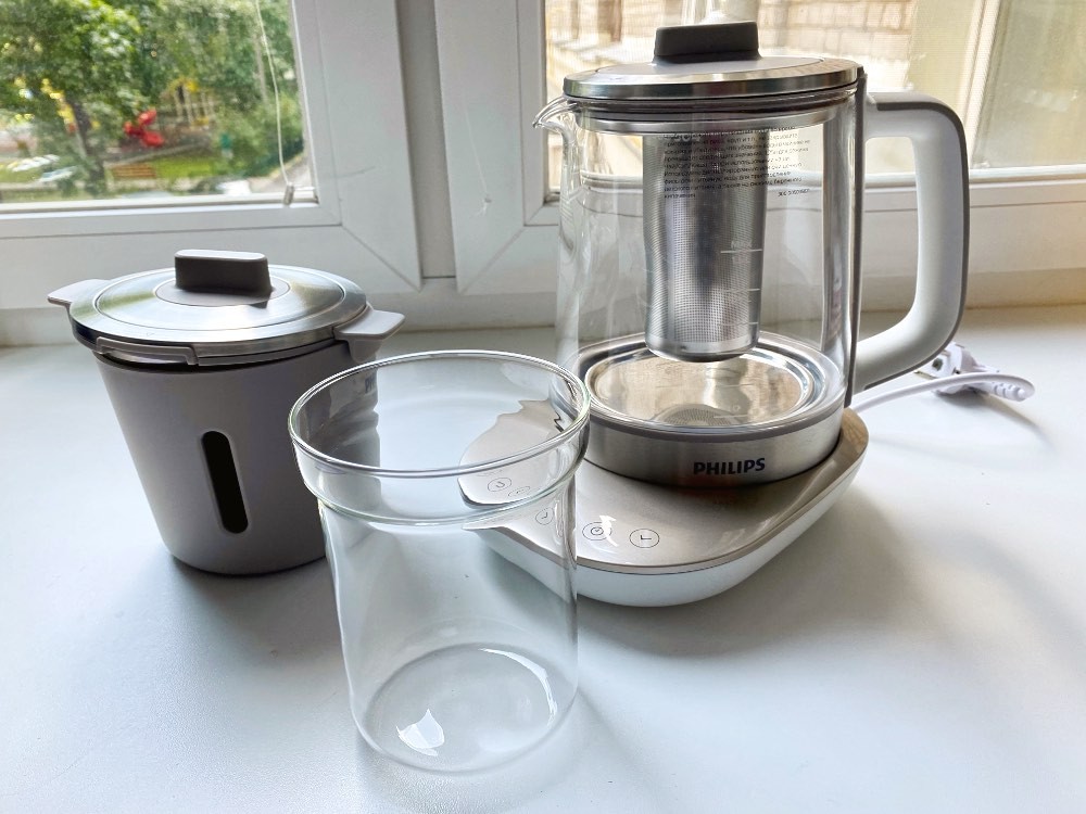 Вкусный обзор чайника Philips HD9450/81, в котором можно приготовить и чай, и суп, и яичницу