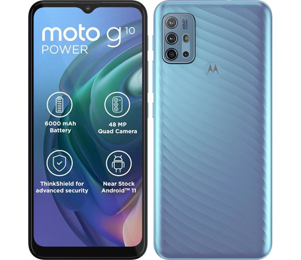 Смартфон Motorola Moto G10 Power ценой в 10 тысяч рублей получил защиту от брызг и батарею на 6000 мАч