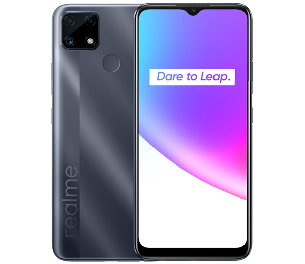 Недорогой смартфон realme C25 получил быстрый чип MediaTek и исполинский аккумулятор