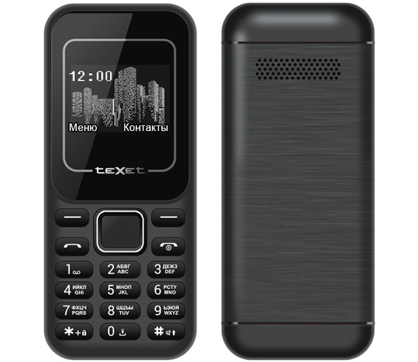 Кнопочный телефон Texet TM-120 получил монохромный экран и музыкальный плеер