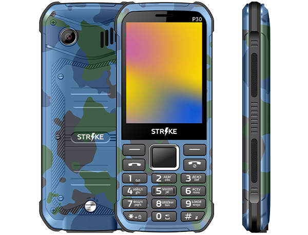 В РФ начались продажи «камуфляжного» телефона Strike P30 с функцией внешнего аккумулятора