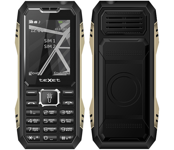 Texet TM-D424: кнопочный телефон с защитой от влаги и очень мощным аккумулятором