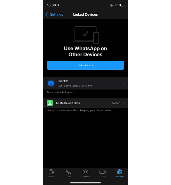 Бета-версия WhatsApp для iOS научилась одновременной работе на нескольких пользовательских устройствах