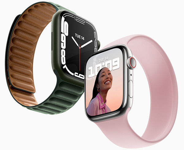 Умные часы Apple Watch Series 7 получили более крупный экран и защиту от пыли
