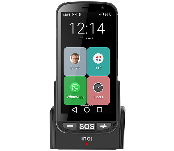 Inoi EasyPhone: смартфон для людей солидного возраста с крупными иконками и подставкой для подзарядки