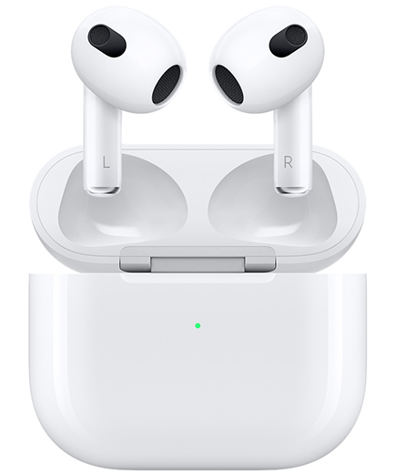 В РФ начинаются продажи TWS-наушников Apple AirPods третьего поколения фото
