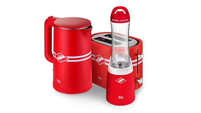 167079BQ выпустила чайник, блендер и тостер с символикой «Спартака»