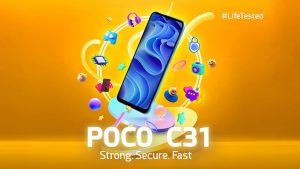 Представлен бюджетный смартфон Poco C31 с тремя камерами и батареей на 5 000 мАч