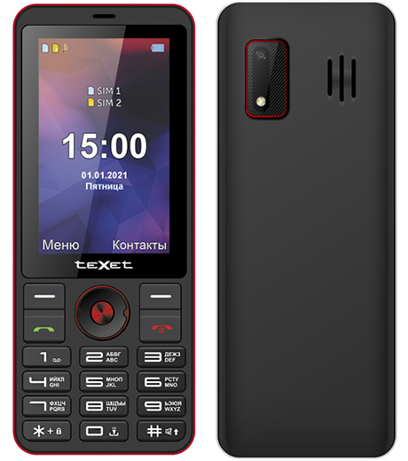 Texet TM-321: кнопочный телефон с огромным 3-дюймовым экраном фото