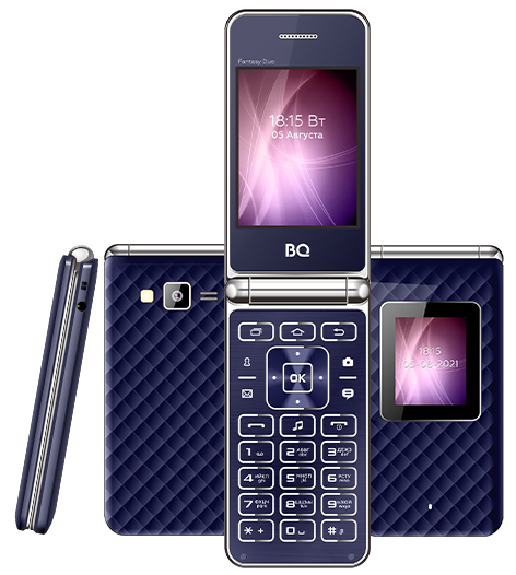 BQ 2841 Fantasy Duo: недорогой кнопочный телефон с двумя цветными экранами фото