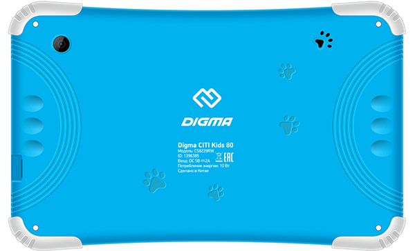 Digma Citi Kids 80: 8-дюймовый детский планшет с защитой от ударов фото