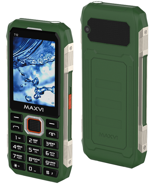 В России представлен Maxvi T12 – кнопочный телефон с функцией внешнего аккумулятора фото