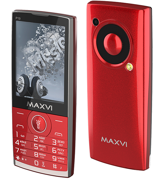 Maxvi P19: кнопочный телефон с необычным дизайном фото