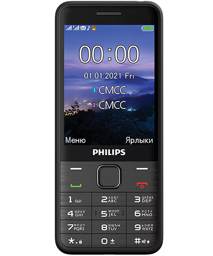 В РФ приехал кнопочный телефон Philips Xenium E335 с огромным экраном фото