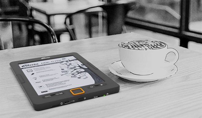 172415Ritmix RBK-678FL: простая электронная книга с экраном E Ink и подсветкой