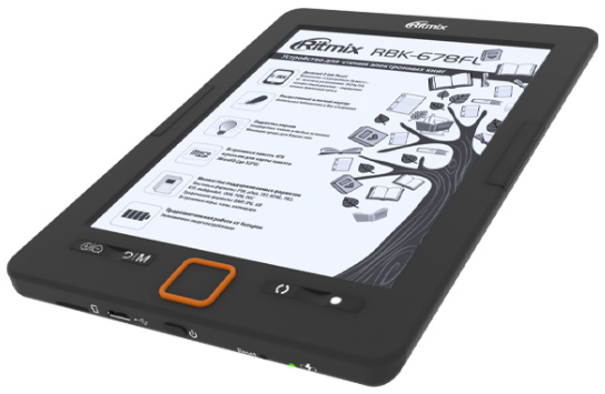 Ritmix RBK-678FL: простая электронная книга с экраном E Ink и подсветкой фото