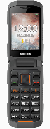 Texet TM-D411: раскладной кнопочный телефон с защитой от влаги и ударов фото