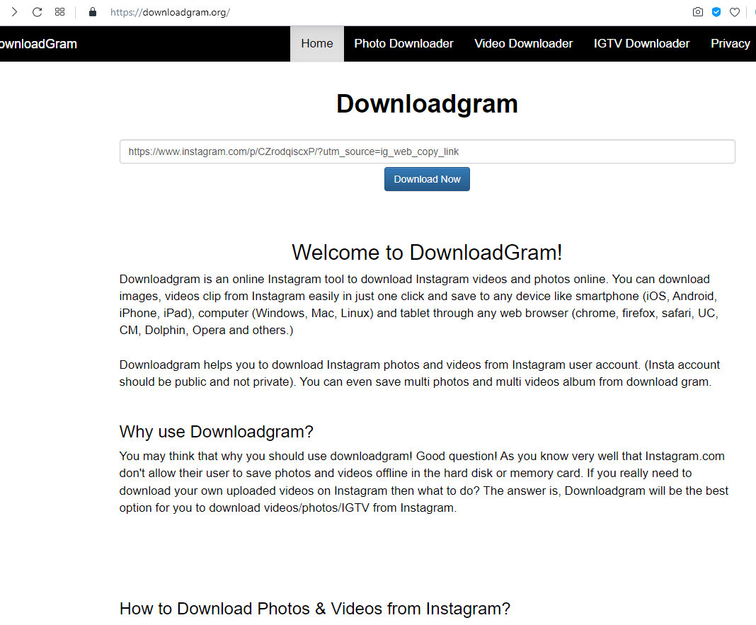 Как скачать или сохранить изображения Instagram? фото
