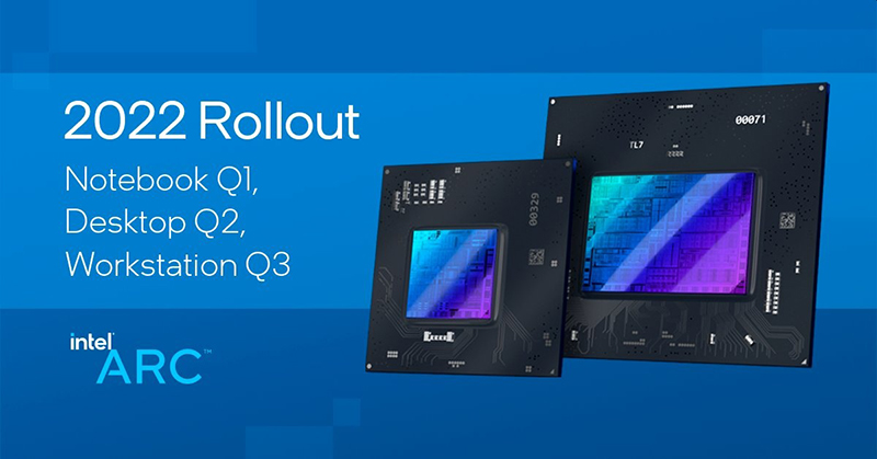 180595Названы сроки появления в продаже ноутбуков и десктопов с графикой Intel Arc