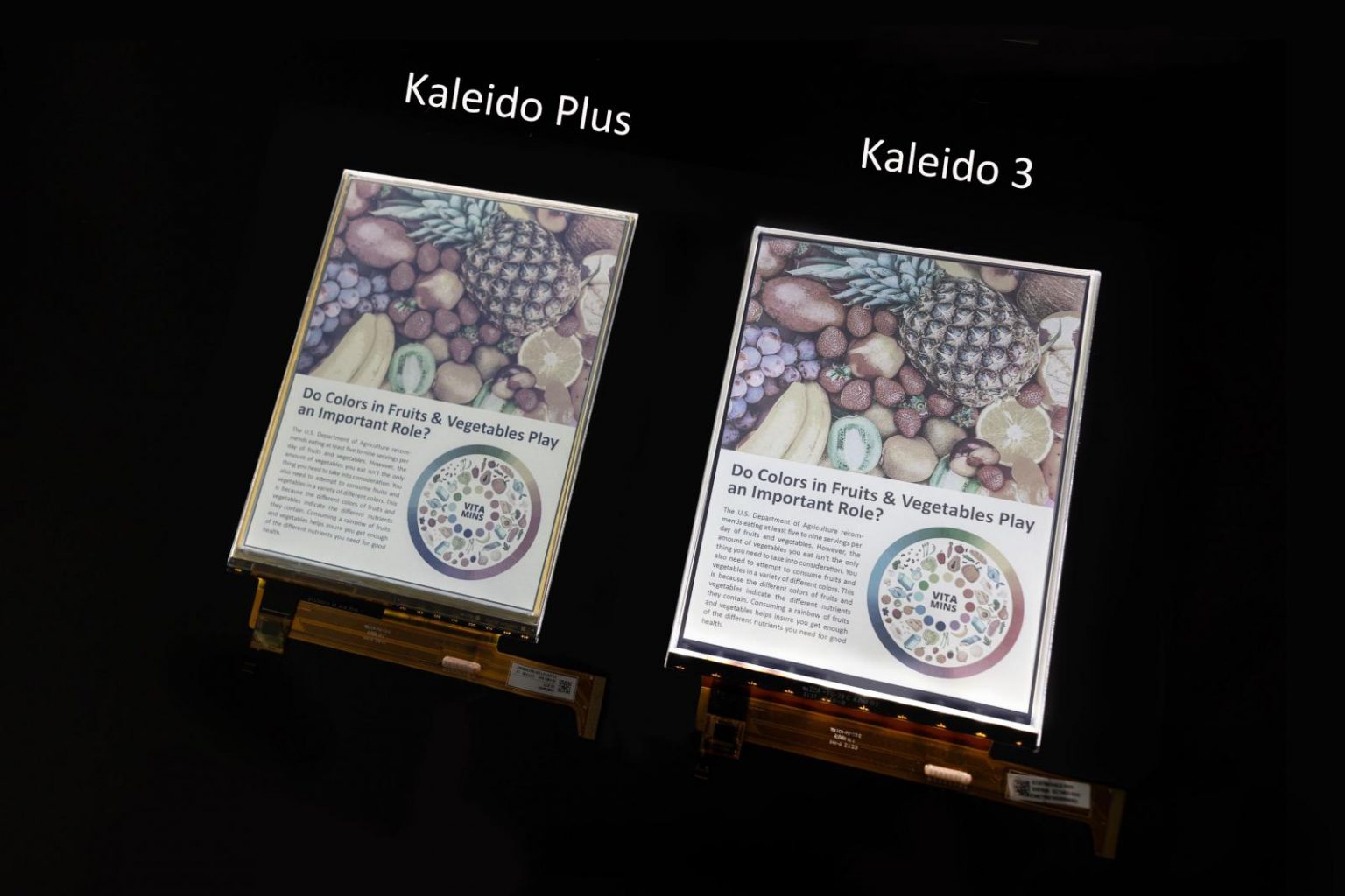 Представлены бумагоподобные цветные экраны E Ink Kaleido 3 для электронных книг