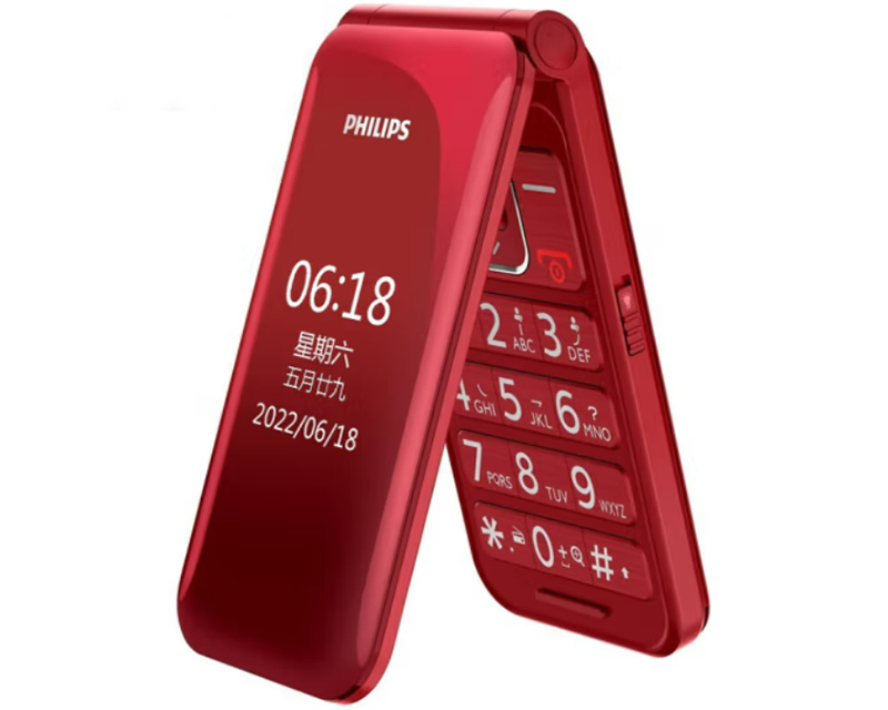 Philips E566: раскладной кнопочный телефон с LTE и SOS-кнопкой фото