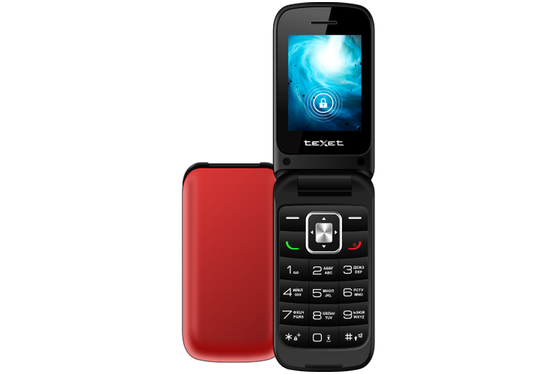 Texet TM-422: раскладной кнопочный телефон с плеером и 2,4-дюймовым экраном фото